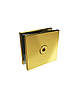 ODF-01-17-10 З'єднувач для скла 180 градусів (через напів-отвір), колір золото, фото 2