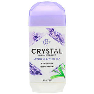 Crystal lnvisible Deodorant stick Lavender & White Tea Натуральний твердий дезодорант без алюмінію, 70 г