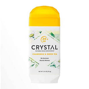 Crystal lnvisible Deodorant stick Chamomile & Green Tea Натуральний твердий дезодорант без алюмінію,70 г