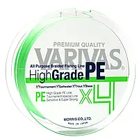 Шнур Varivas High Grade PE X4 Flash Green 150м 1.2/10.8kg