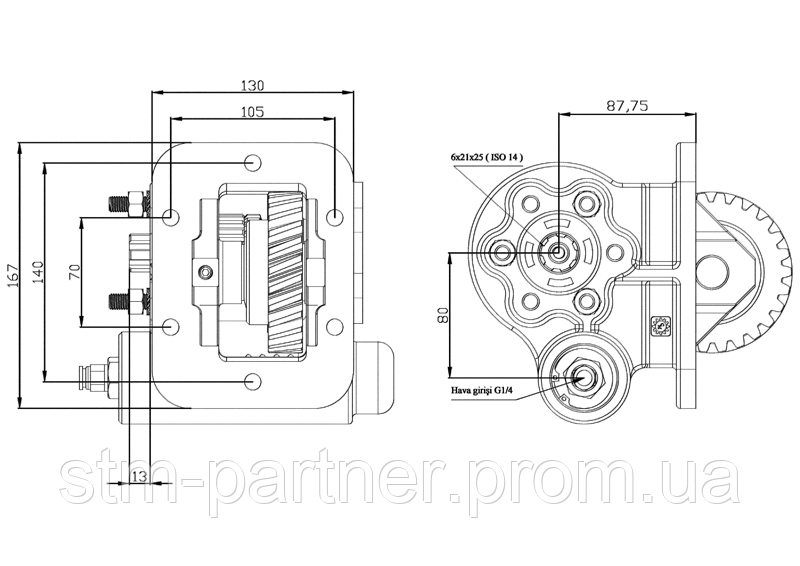 Коробка отбора мощности (КОМ) TURNER 3016, 3017, 3058, 3068 для FORD - фото 2 - id-p214822813