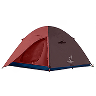 💜Двошаровий дводверний легкий намет "Wolf Leader" P310 Бордовий