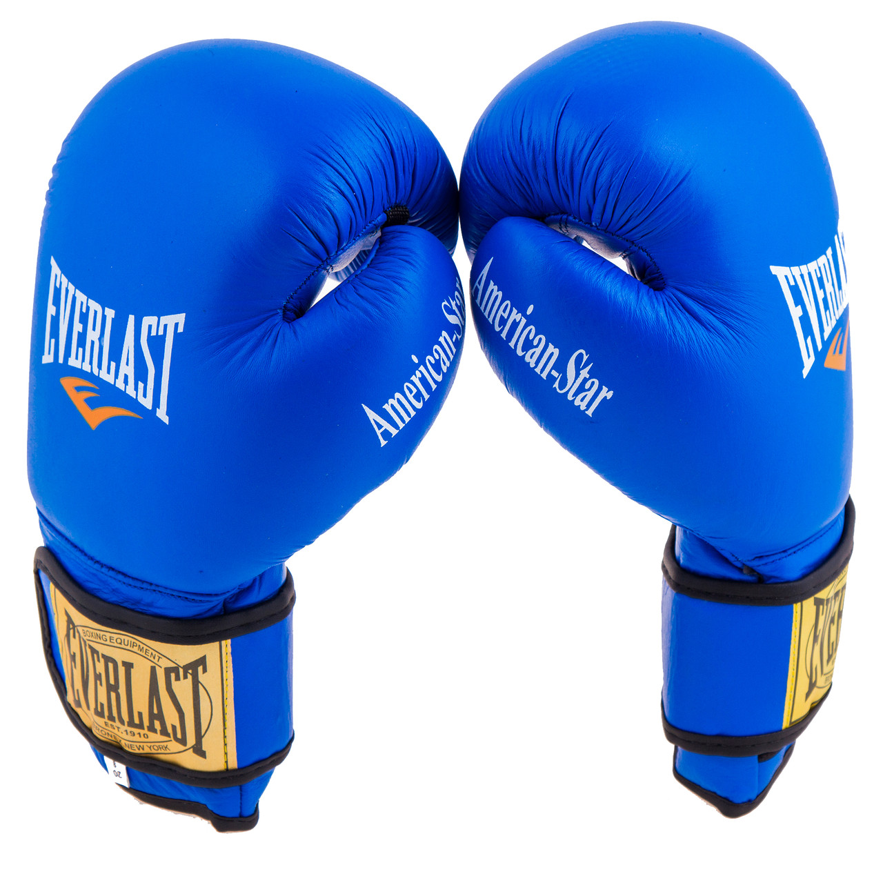 Боксерские перчатки Кожа Everlast American STAR EV-8 Синие EV-8 AStarB - фото 1 - id-p1434298574