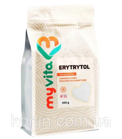 Еритритол Натуральний Сапозамінник Erythritol 250 г Proness MyVita Польща Доставка з ЄС