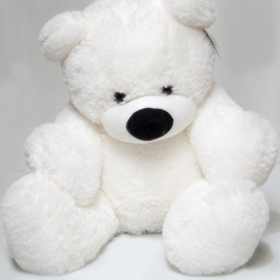 М'яка іграшка - Ведмідь сидячий Бублик білий