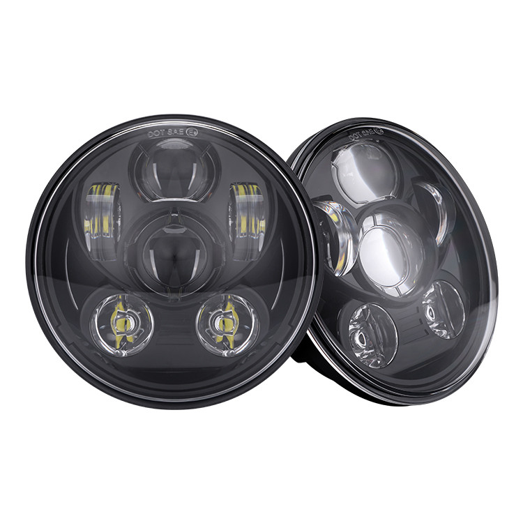 Фара головного світла LED40W (ближній + дальній світло 5,75 дюймів (14.3 х 14.3 х 7.4 см) (авто та мотоцикли), фото 1