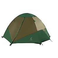 ❤️Двомісний легкий і компактний туристичний намет Wolf Leader P080 Зелений