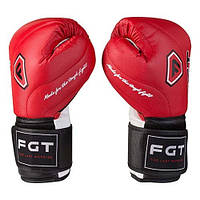 Боксерские перчатки FGT, Cristal, 12oz, красный FT-2815/121