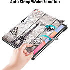Чохол-книжка Colored Cover для Samsung Galaxy Tab S7 / S8 11.0 (Wake / Sleep) Eiffel Tower, фото 4