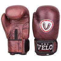 Боксерские перчатки Velo antique, кожа, 10oz