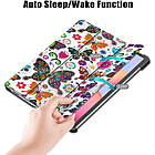 Чохол-книжка Colored Cover для Samsung Galaxy Tab S7 Plus 12.4 T970 / T975 (Wake / Sleep) Butterflies, фото 6