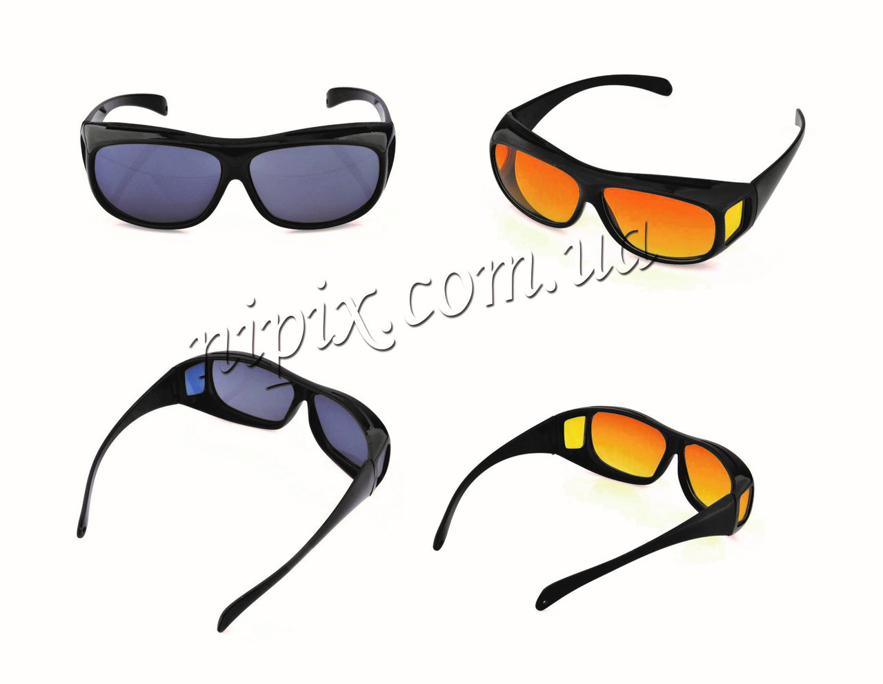 Антиблікові окуляри для водіїв HD Vision Wrap Arounds - 2 пари для дня і для ночі