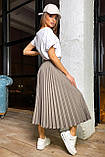 ✔️ Жіноча спідниця плісе міді 42-48 розміру різні забарвлення, фото 2