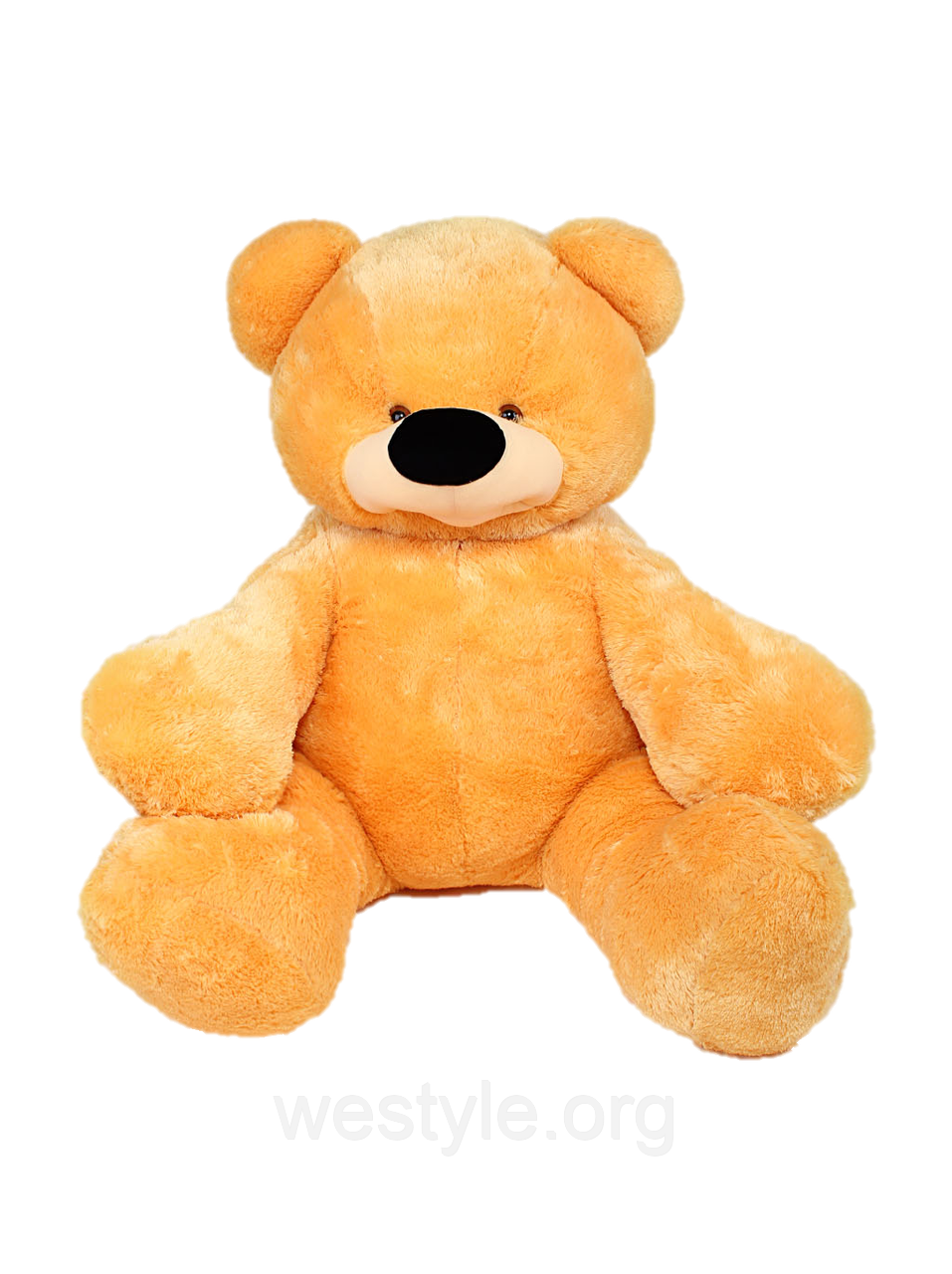 Мягкая игрушка - Медведь Бублик сидячий медовый - фото 1 - id-p214912618
