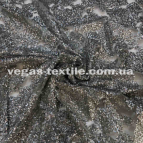 Сітка Флок Горох 1 см Білий