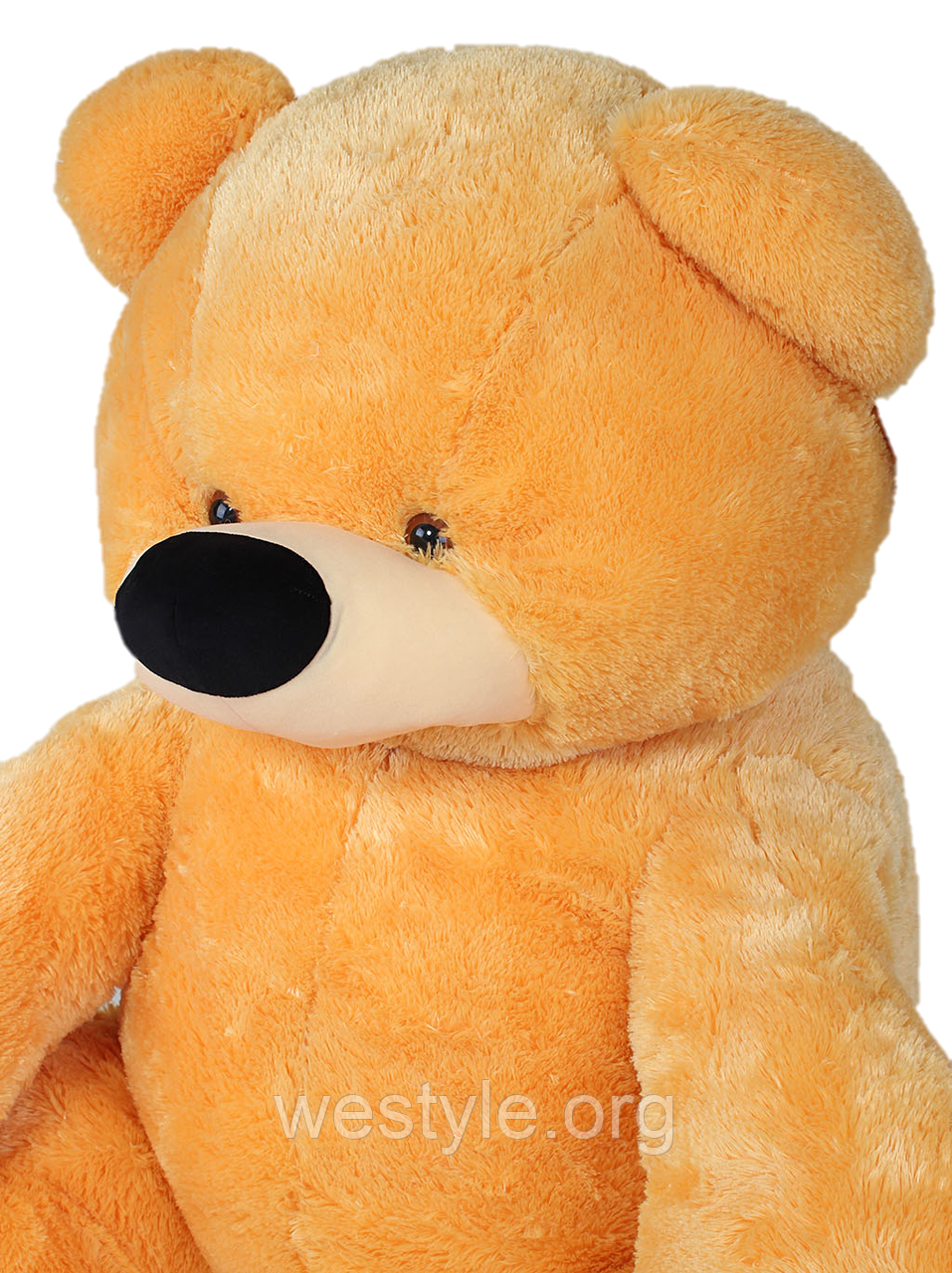 Мягкая игрушка - Медведь Бублик сидячий медовый - фото 2 - id-p214912618