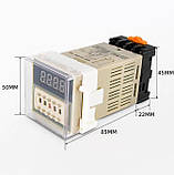 Таймер програмований 0.01с — 99.99ч DH48S-1Z/Реле часу AC/DC 24V, фото 4