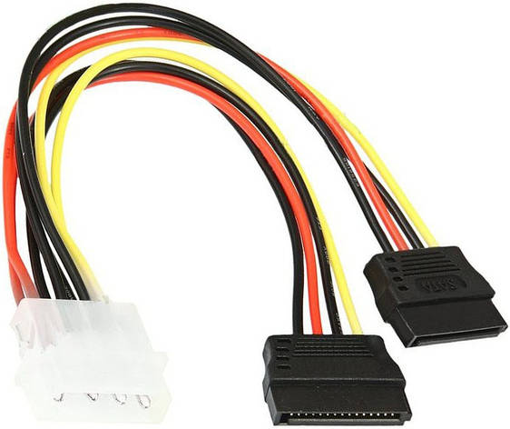Кабель 2xSATA-POWER (molex to 2xsata), фото 1