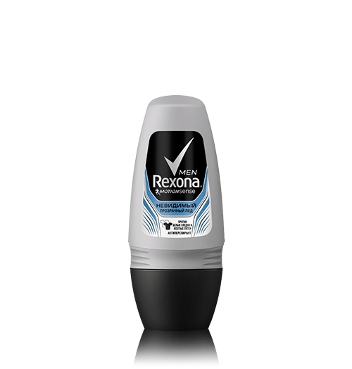 Кульковий чоловічий дезодорант антиперспірант Rexona 50 мл. (Рексона Невидимий прозорий лід)
