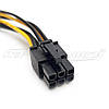 Кабель живлення для відеокарт 6 pin PCI-E to 2x Molex, 14 см, фото 9
