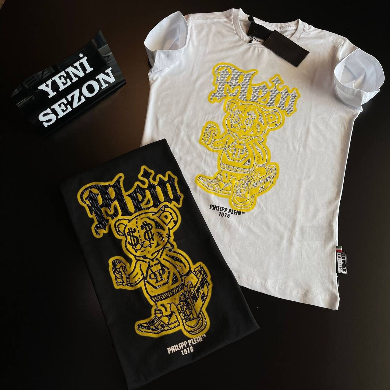 Чоловіча біла футболка Philipp Plein чорна футболка Філіпп Плейн