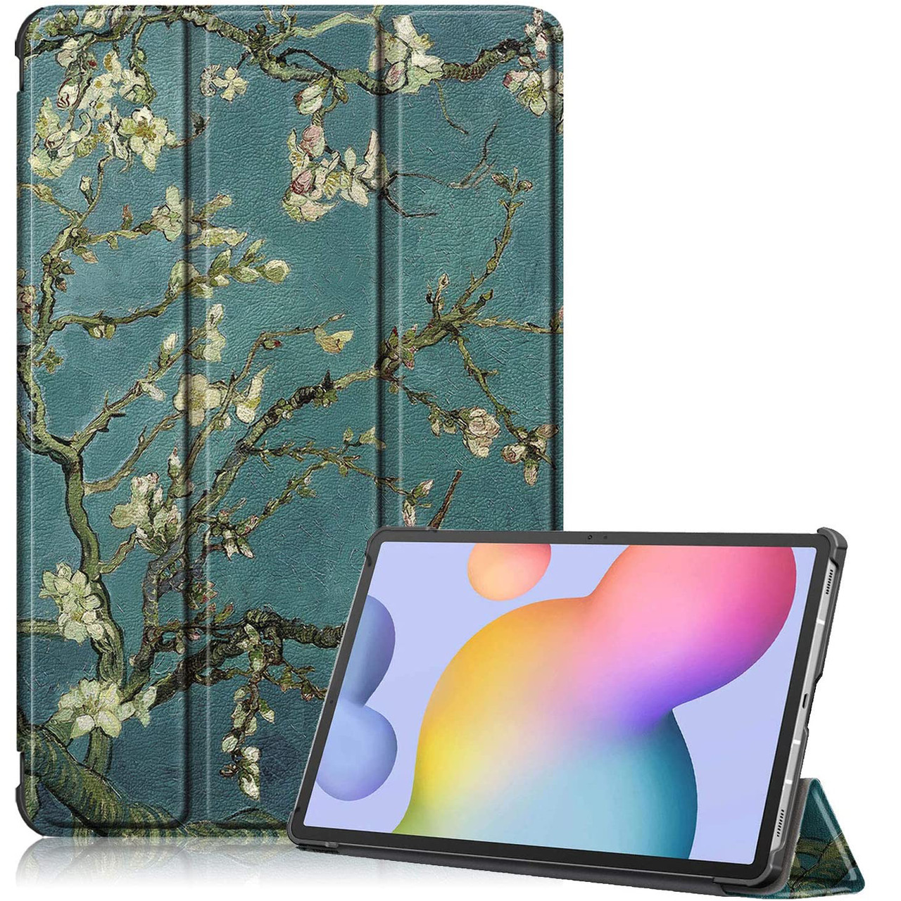 Чохол-книжка Colored Cover для Samsung Galaxy Tab S7 Plus 12.4 T970 / T975 (Wake / Sleep) Blossom