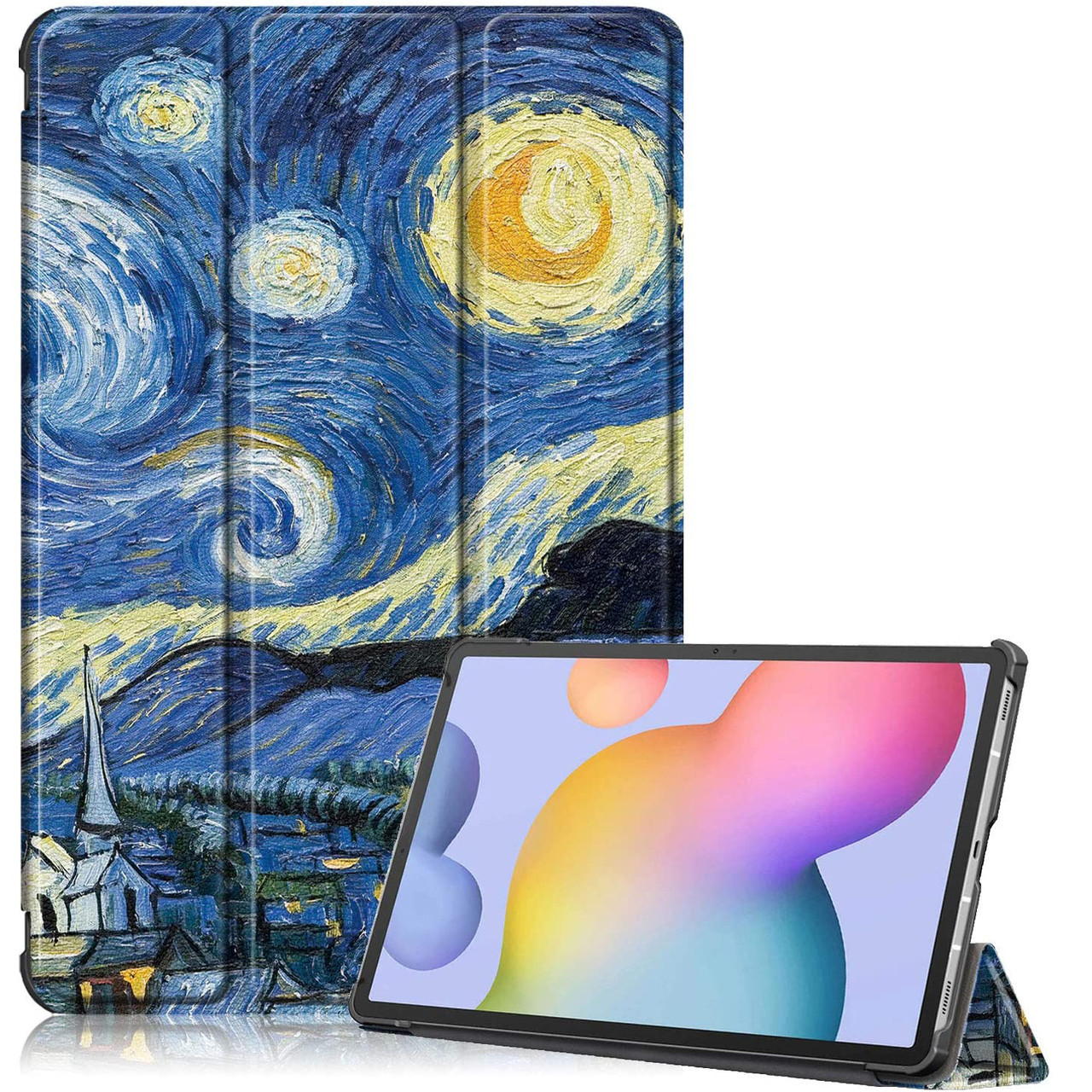 Чохол-книжка Colored Cover для Samsung Galaxy Tab S7 Plus 12.4 T970 / T975 (Wake / Sleep) Starry Night