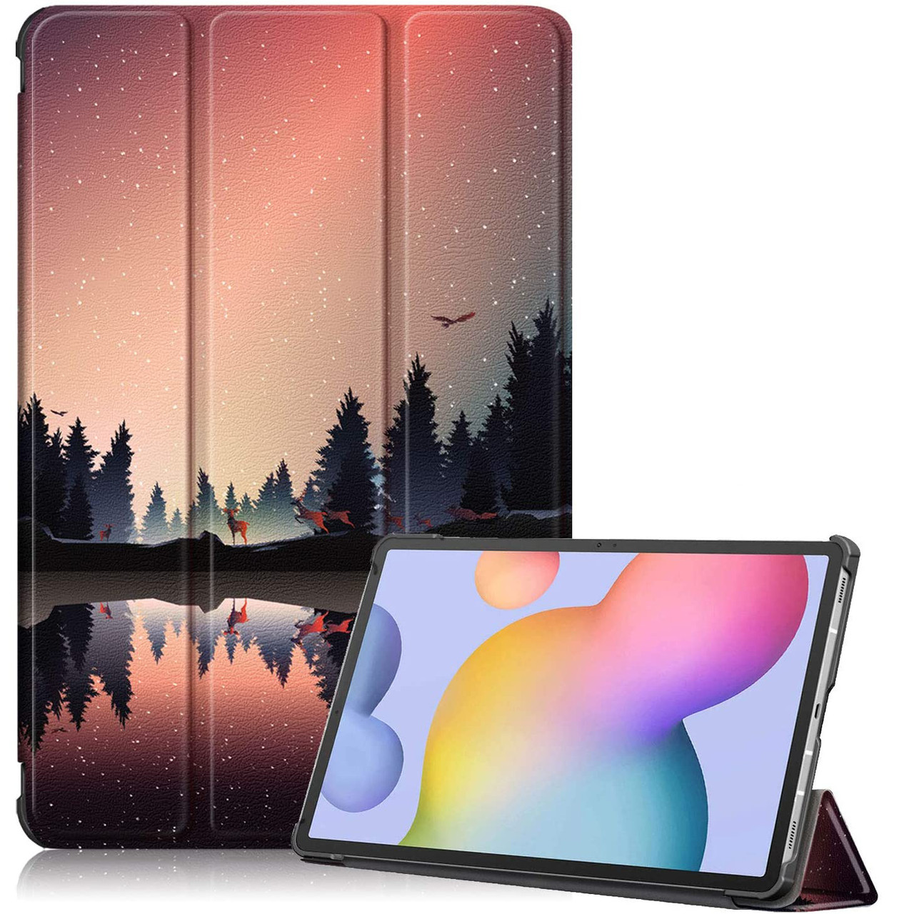 Чохол-книжка Colored Cover для Samsung Galaxy Tab S7 11.0 T870 / T875 (Wake / Sleep) Night Forest