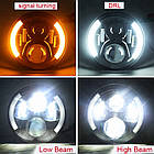 Фара головного світла LED 40W (ближній + дальній + ходові вогні) 7 дюймів, фото 9