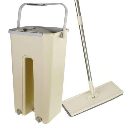 Швабра з відром Scratch Cleaning Mop 00081, автоматичний віджим, фото 1