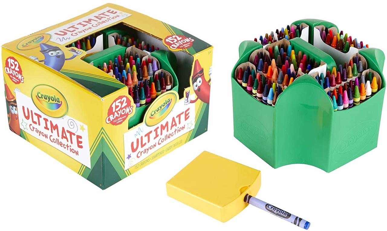 Воскові крейди Crayola 152 штук з бонусом вбудована точилка