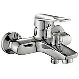 Змішувач для ванни Короткий литий З Душем Поворотним перемикачем Cron Sirius Chr-009 Euro, фото 3