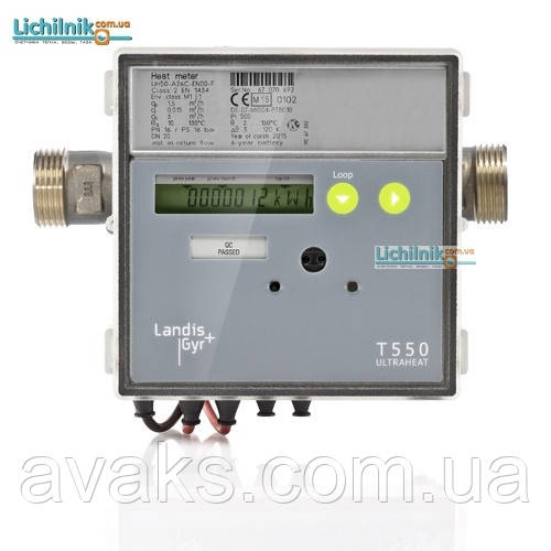 Лічильник тепла ультразвуковий компактний Ultraheat UH50/T550 Ду25(3,5) різьбовий