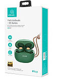 Навушники Bluetooth USAMS US-ES001 з чохлом для зарядки BT5.0, зелені, фото 3