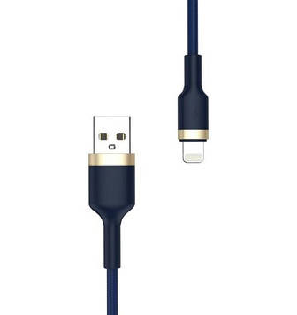 Кабель Nomi DCTQ 10i USB Lightning 2.4A 1м Blue