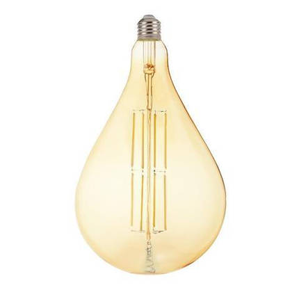 Лампа вінтажна світлодіодна (ретро) Filament led TOLEDO 8 W 2400 К титан E27, фото 3