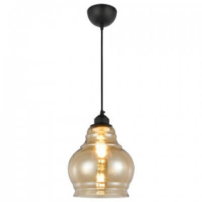 Світильник підвісний "RONDO" бурштиновий, фото 1