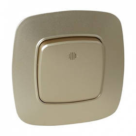 Вимикач 1-клавішне золото з підсвіткою ELA