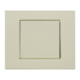 Вимикач 1-клавішний кремовий GRANO