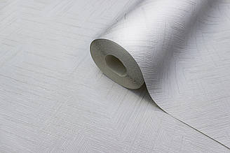 Сірі шпалери під фарбування, вінілові шпалери на папері, шпалери в офіс Vinil LS Джерри НКП 1-0783 (15х0,53 м)