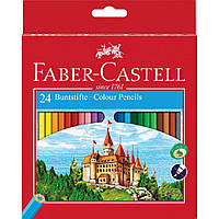 Набор цветных карандашей "Замок" (120124), 24 цв., картон. упаковка, Faber-Castell