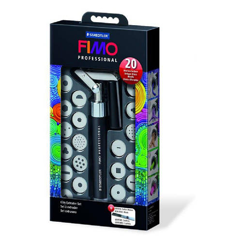 Шприцекструдер для пластики "Clay Extruder Set" (20 насадок), FIMO