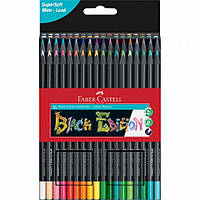Набор цветных трехгранных карандашей Black Edition (116436), 36 цв., картон. упаковка, Faber-Castell