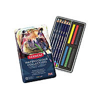 Набор цветных акварельных карандашей "Watercolour Collection", 12 цв., мет. пенал, Derwent