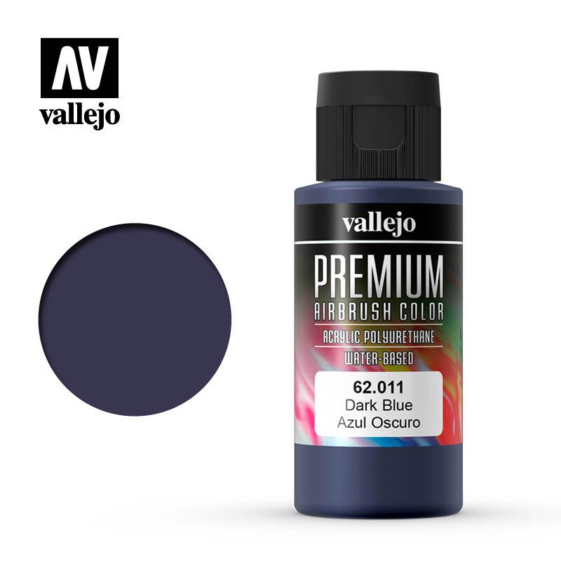 Темно-синий. Акриловая водорастворимая краска 60 мл. VALLEJO PREMIUM COLLOR 62011