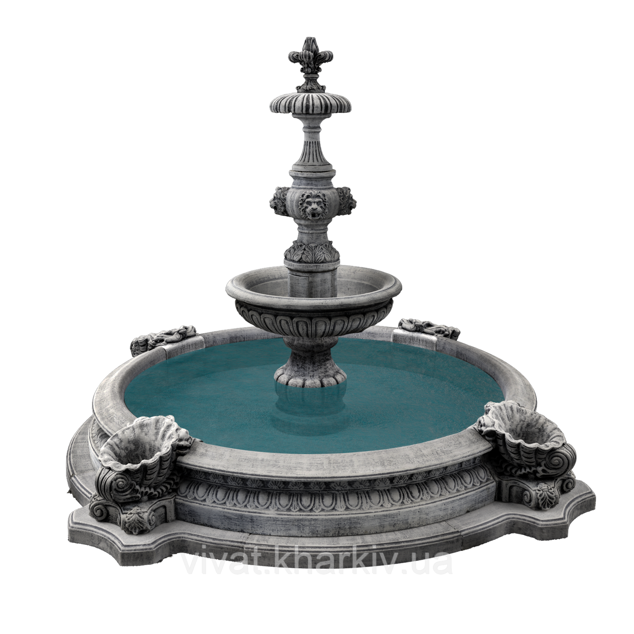 Садовий фонтан "арт 11" із бетону