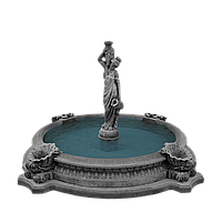 Садовий фонтан "Дівчина з глечиками в малому басейні"