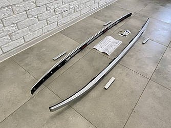 Рейлінги на дах Toyota Rav-4 2019 - алюміній 2шт. колір срібло