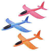 Самолетик из пенопласта метательный самолет планер разные цвета