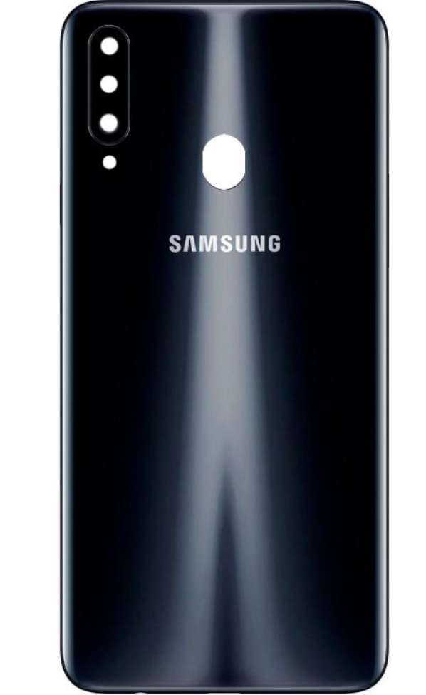 Задня кришка для Samsung A207F Galaxy A20s 2019, чорна, оригінал, фото 1